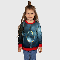 Свитшот детский Люди в каплях, цвет: 3D-красный — фото 2