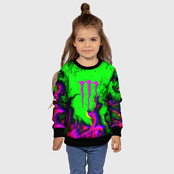 Свитшот детский Monster Energy flame, цвет: 3D-черный — фото 2