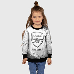 Свитшот детский Arsenal - white gradient, цвет: 3D-черный — фото 2