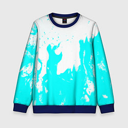 Детский свитшот Голубой огонь текстура
