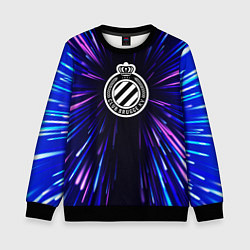 Свитшот детский Club Brugge neon energy, цвет: 3D-черный