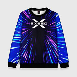 Свитшот детский Exeed neon energy, цвет: 3D-черный