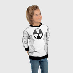 Свитшот детский Fallout white poly, цвет: 3D-черный — фото 2