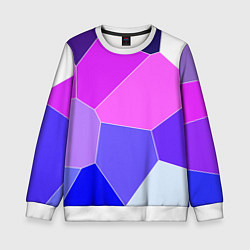 Детский свитшот Сине-розовый крупные фрагменты