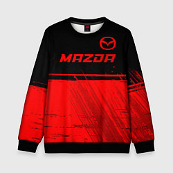 Свитшот детский Mazda - red gradient посередине, цвет: 3D-черный