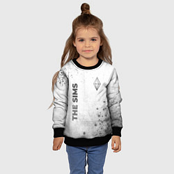 Свитшот детский The Sims - white gradient вертикально, цвет: 3D-черный — фото 2
