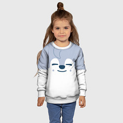 Свитшот детский Wolf Chan skzoo, цвет: 3D-белый — фото 2