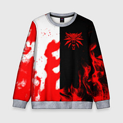 Детский свитшот Ведьмак огненный