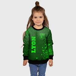 Свитшот детский Lyon - green gradient вертикально, цвет: 3D-черный — фото 2