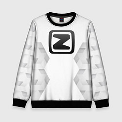 Свитшот детский Zotye white poly, цвет: 3D-черный