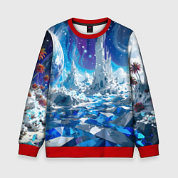Детский свитшот Космический фантастический пейзаж
