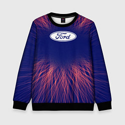 Свитшот детский Ford red energy, цвет: 3D-черный