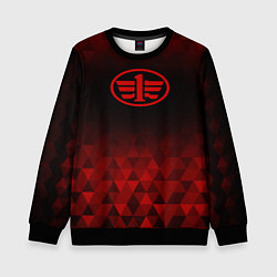 Свитшот детский FAW red poly, цвет: 3D-черный