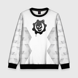Свитшот детский Gears of War white poly, цвет: 3D-черный