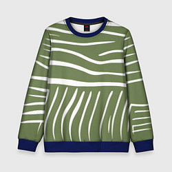Детский свитшот Полоски зеленой зебры