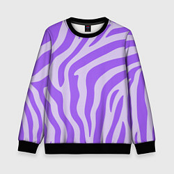 Детский свитшот Лавандовый тигровый паттерн