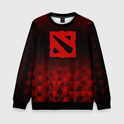 Свитшот детский Dota red poly, цвет: 3D-черный