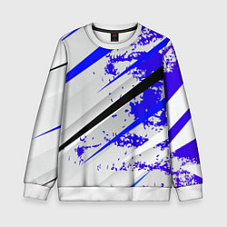 Свитшот детский Color white blue, цвет: 3D-белый