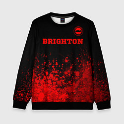 Свитшот детский Brighton - red gradient посередине, цвет: 3D-черный