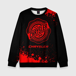 Свитшот детский Chrysler - red gradient, цвет: 3D-черный