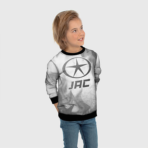 Детский свитшот JAC - white gradient / 3D-Черный – фото 3