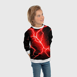 Свитшот детский Lightning, цвет: 3D-белый — фото 2