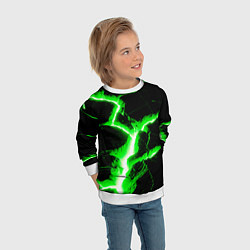 Свитшот детский Разлом, цвет: 3D-белый — фото 2