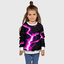 Свитшот детский Color pink black, цвет: 3D-белый — фото 2
