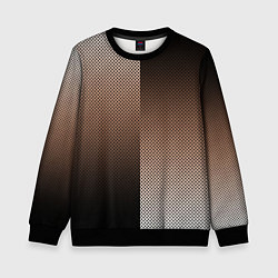 Детский свитшот Чёрно-коричневый текстурный градиент пополам
