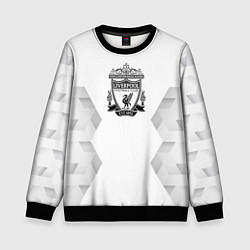 Свитшот детский Liverpool white poly, цвет: 3D-черный