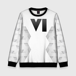 Детский свитшот GTA 6 white poly