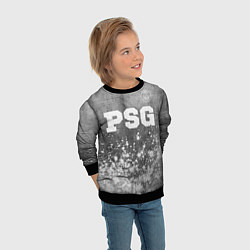 Свитшот детский PSG - grey gradient посередине, цвет: 3D-черный — фото 2