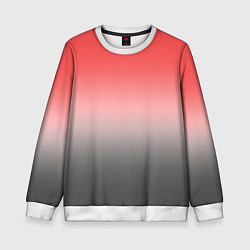 Детский свитшот Бледный красно-серый градиент