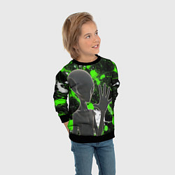 Свитшот детский Инопланетянин и его эктоплазма, цвет: 3D-черный — фото 2