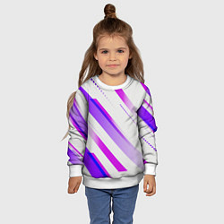 Свитшот детский Color white pink, цвет: 3D-белый — фото 2