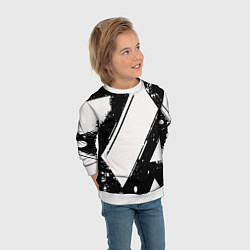 Свитшот детский Color black white, цвет: 3D-белый — фото 2