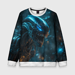Свитшот детский Alien space, цвет: 3D-белый