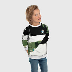 Свитшот детский BMW логотип, цвет: 3D-белый — фото 2