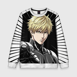 Свитшот детский Генос one punch man, цвет: 3D-белый