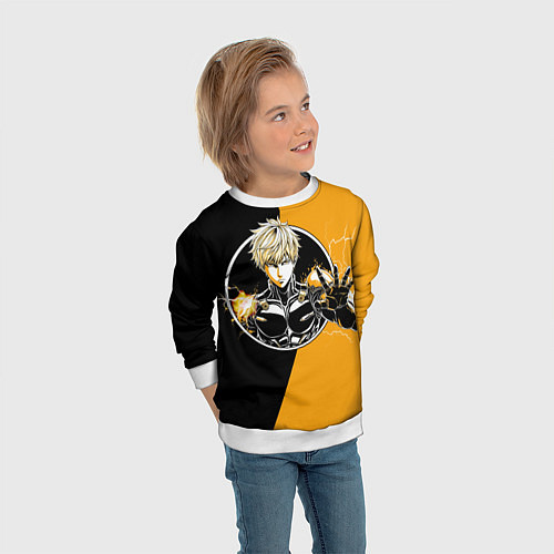 Детский свитшот Генос целится / 3D-Белый – фото 3