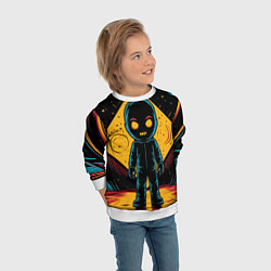 Свитшот детский Недовольный инопланетянин, цвет: 3D-белый — фото 2