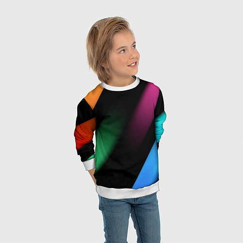 Детский свитшот Multicoloured / 3D-Белый – фото 3
