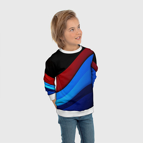 Детский свитшот Multicoloured / 3D-Белый – фото 3