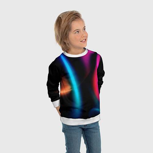 Детский свитшот Multicoloured / 3D-Белый – фото 3