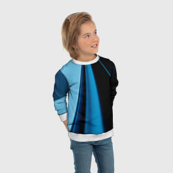 Свитшот детский Black blue, цвет: 3D-белый — фото 2