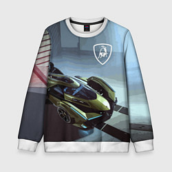 Свитшот детский Lamborghini - motorsport extreme, цвет: 3D-белый