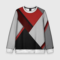 Детский свитшот Color black red grey