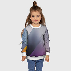 Свитшот детский Color grey with stripes, цвет: 3D-белый — фото 2