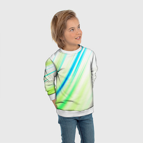 Детский свитшот Multicolored / 3D-Белый – фото 3
