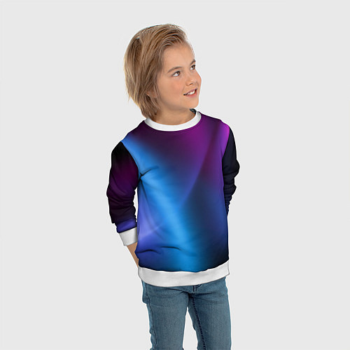 Детский свитшот Multicoloured / 3D-Белый – фото 3